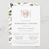 Rustikales Abendessen am Aquarelltisch Probe Ankündigung (Vorne/Hinten)