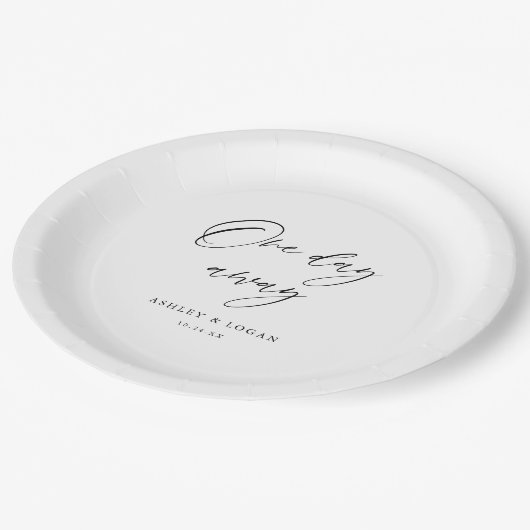 Rustikales Abendessen bei Hochzeit und Probe Pappteller (Schrägansicht)