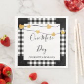 Rustikales Abendessen bei Hochzeit und Probe Serviette (Beispiel)