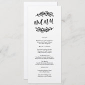 Rustikales Abendessen-Menü Menükarte (Vorne/Hinten)