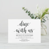 Rustikales Abendessen mit unserer Brunch Einladung (Stehend Vorderseite)