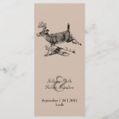 Rustikales Abendmenü für Hochzeiten im Hirschwald Menükarte (Rückseite)