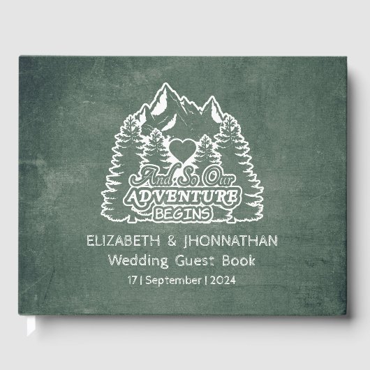 Rustikales Abenteuer beginnt Grüne Halbpension Hoc Gästebuch (Vorderseite)