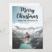 Rustikales Abenteuer Happy Holidays Weihnachten (Vorne/Hinten)