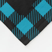 Rustikales Abenteuer-Stammes- wildes Waldblaues Fleecedecke (Ecke)