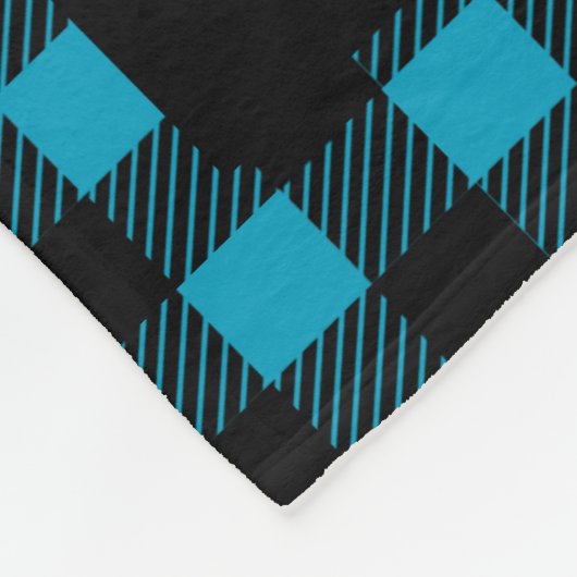 Rustikales Abenteuer-Stammes- wildes Waldblaues Fleecedecke (Ecke)