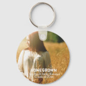 Rustikales Abschluss Foto-Klasse 20XX Schlüsselanhänger (Vorderseite)