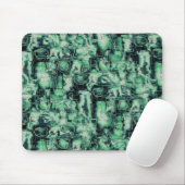 Rustikales abstraktes Bildmosaik in grüner Farbe Mousepad (Mit Mouse)