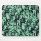 Rustikales abstraktes Bildmosaik in grüner Farbe Mousepad (Vorne)