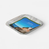 Rustikales Acadia Nationalpark Individuelles Foto Pappteller (Gewinkelt)