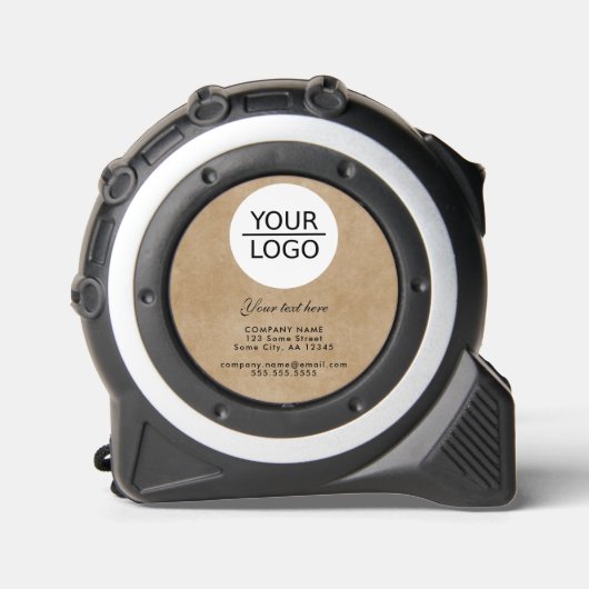 Rustikales Add-Logo mit benutzerdefinierter Text-W Maßband (Vorderseite)