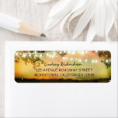 rustikales Adressetikett mit Saitenleuchten (Insitu)