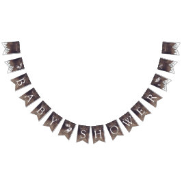 Rustikales Adventure geschlechtsneutral Babydusche Wimpelkette