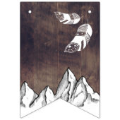 Rustikales Adventure geschlechtsneutral Babydusche Wimpelkette (Zweite Fahne)