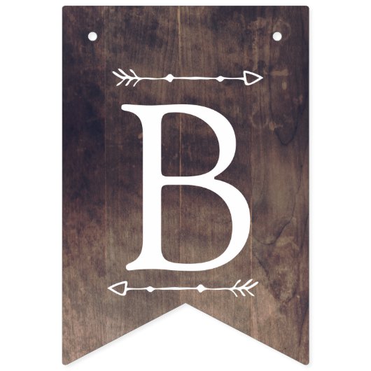 Rustikales Adventure geschlechtsneutral Babydusche Wimpelkette (Dritte Fahne)