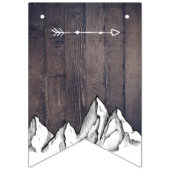 Rustikales Adventure geschlechtsneutral Babydusche Wimpelkette (Erste Fahne)