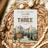 Rustikales Adventure Happy Camper Einladung