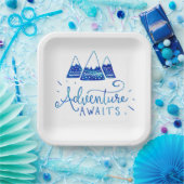 Rustikales Adventure Themed Baby Dusche Pappteller (Party)