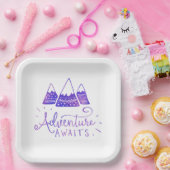 Rustikales Adventure Themed Baby Dusche Pappteller (Party)