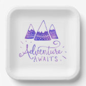 Rustikales Adventure Themed Baby Dusche Pappteller (Vorderseite)