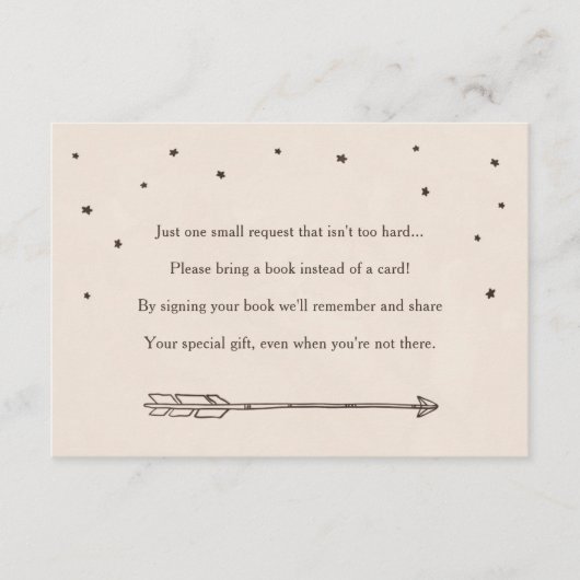 Rustikales Adventure Themed Book Request Insert Ca (Vorderseite)