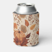 Rustikales Ahorn Terracotta Blätter Herbsthochzeit Dosenkühler (Kanne Rückseite)