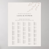 Rustikales Alphabetisches Hochzeitssymbol Poster (Vorne)