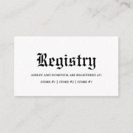 Rustikales altenglisches keltisches Gotisches Hoch Begleitkarte