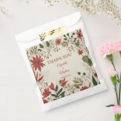 Rustikales Alter Grün & Burgund Rote Flora Herbst Geschenktütchen (Versiegelt)