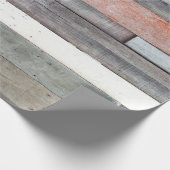 Rustikales altes Barholz Geschenkpapier (Ecke)