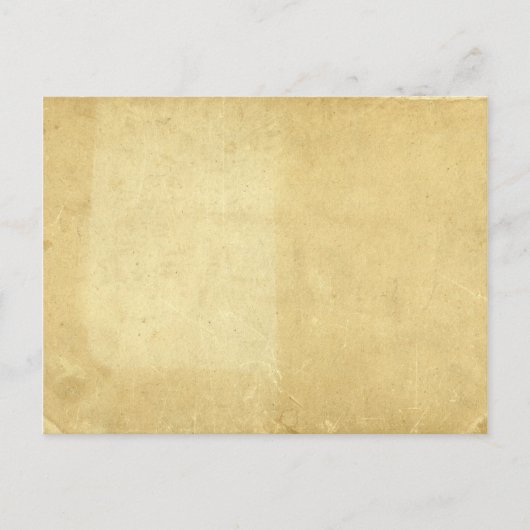 Rustikales, altes, gestanztes Pergament Postkarte (Vorderseite)