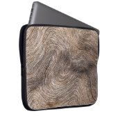 Rustikales altes Holz, texturierter Hintergrund Laptopschutzhülle (Vorne Rechts)