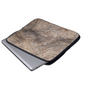 Rustikales altes Holz, texturierter Hintergrund Laptopschutzhülle (Vorne Knopf)