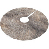 Rustikales altes Holz, texturierter Hintergrund Polyester Weihnachtsbaumdecke (Schrägansicht)