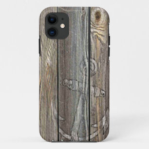Rustikales Altes Holz und Anker Case-Mate iPhone Hülle