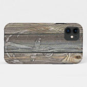 Rustikales altes Holz und Anker Case-Mate iPhone Hülle (Rückseite (Horizontal))
