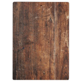 Rustikales altes Holzkletterbrett Vintag Klemmbrett (Rückseite)