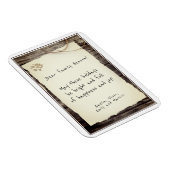 Rustikales altes Papier frohe Weihnachtskrippe Url Magnet (Rechte Seite)