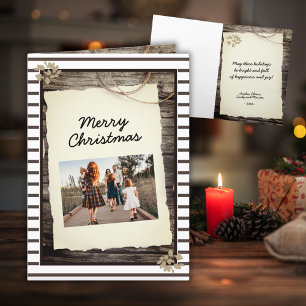 Rustikales altes Papier Holz Schrift Weihnachten F