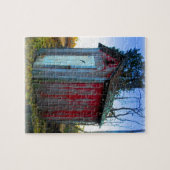 Rustikales altes Schrottplatz-Nebengebäude Puzzle (Horizontal)