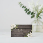 Rustikales altes Stallholz Begleitkarte (Stehend Vorderseite)