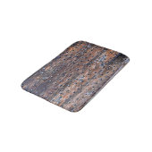 Rustikales altes verwittertes Holz mit Nägeln Badematte (Schrägansicht)