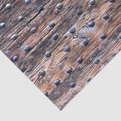 Rustikales altes verwittertes Holz mit Nägeln Seidenpapier (Ausschnitt)