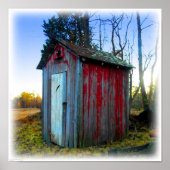 Rustikales altJunk Yard Outhouse Poster (Vorne)