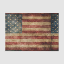 rustikales Americana, USA-Flagge, Grunge, Vintag, Seidenpapier