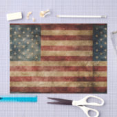rustikales Americana, USA-Flagge, Grunge, Vintag, Seidenpapier (Handwerk)