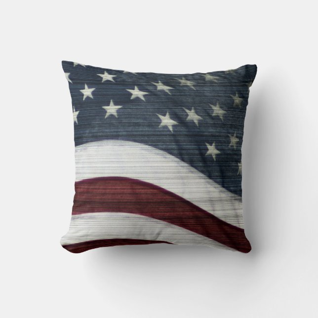 Rustikales Americanakissen Kissen (Vorderseite)