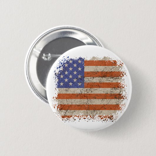 Rustikales amerikanisches Button (Vorne & Hinten)