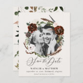 rustikales Ankündigung Datum freihalten (Vorne/Hinten)