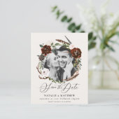 rustikales Ankündigung Datum freihalten (Stehend Vorderseite)